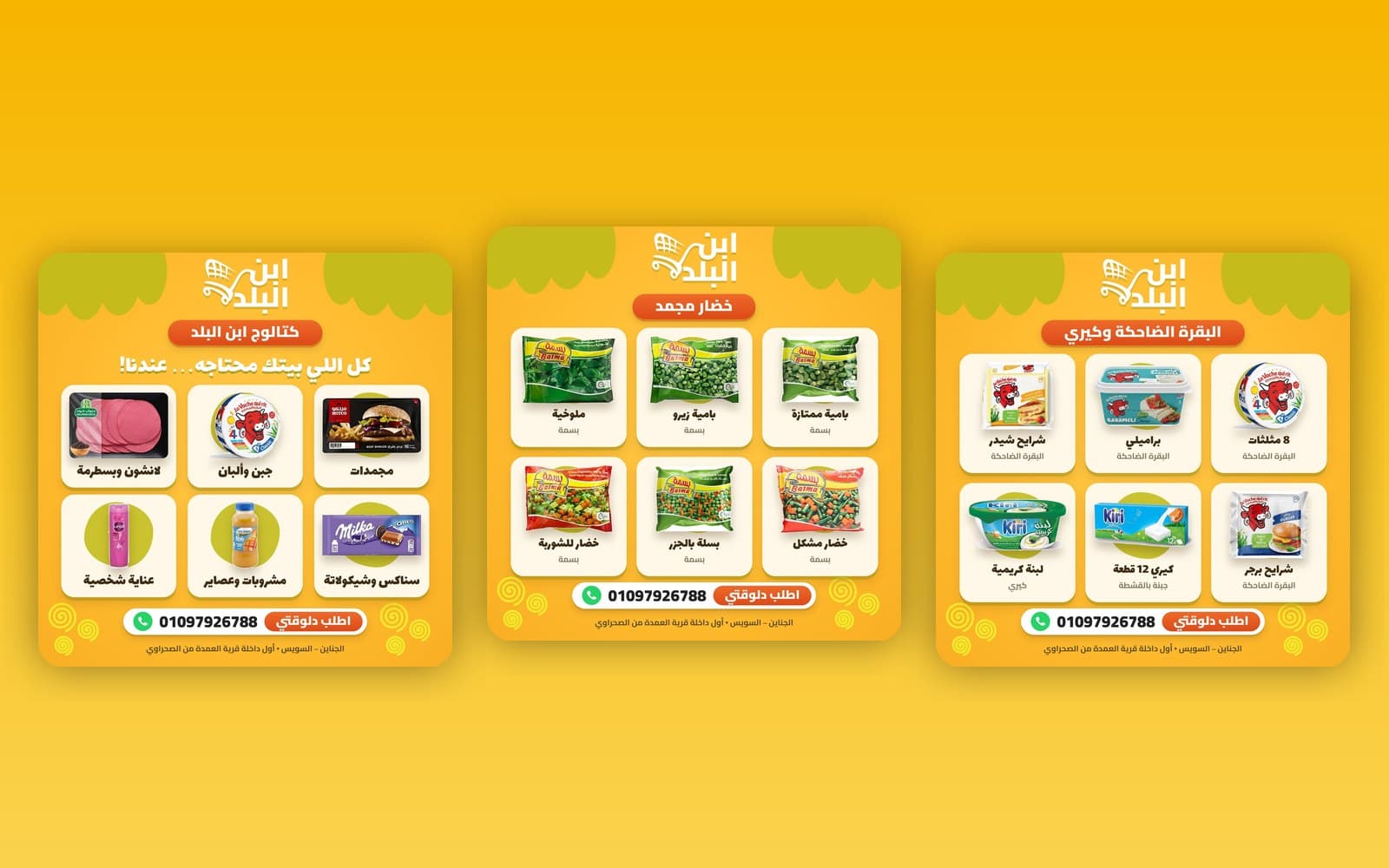 Ibn El Balad — Product Catalog: Frozen Food & Dairy